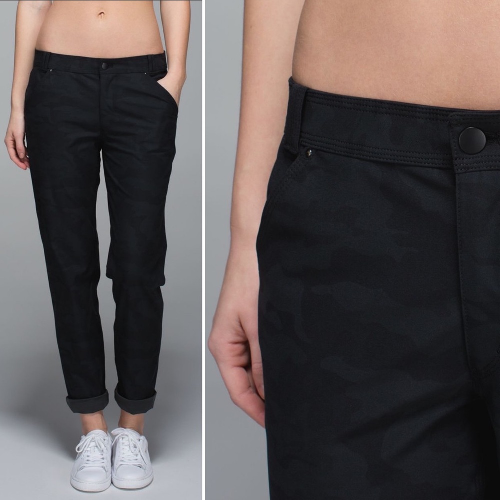 Lululemon Day Trip Boyfriend Pant Lotus Camo 10